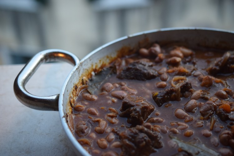 ossobuco with borlotti beans